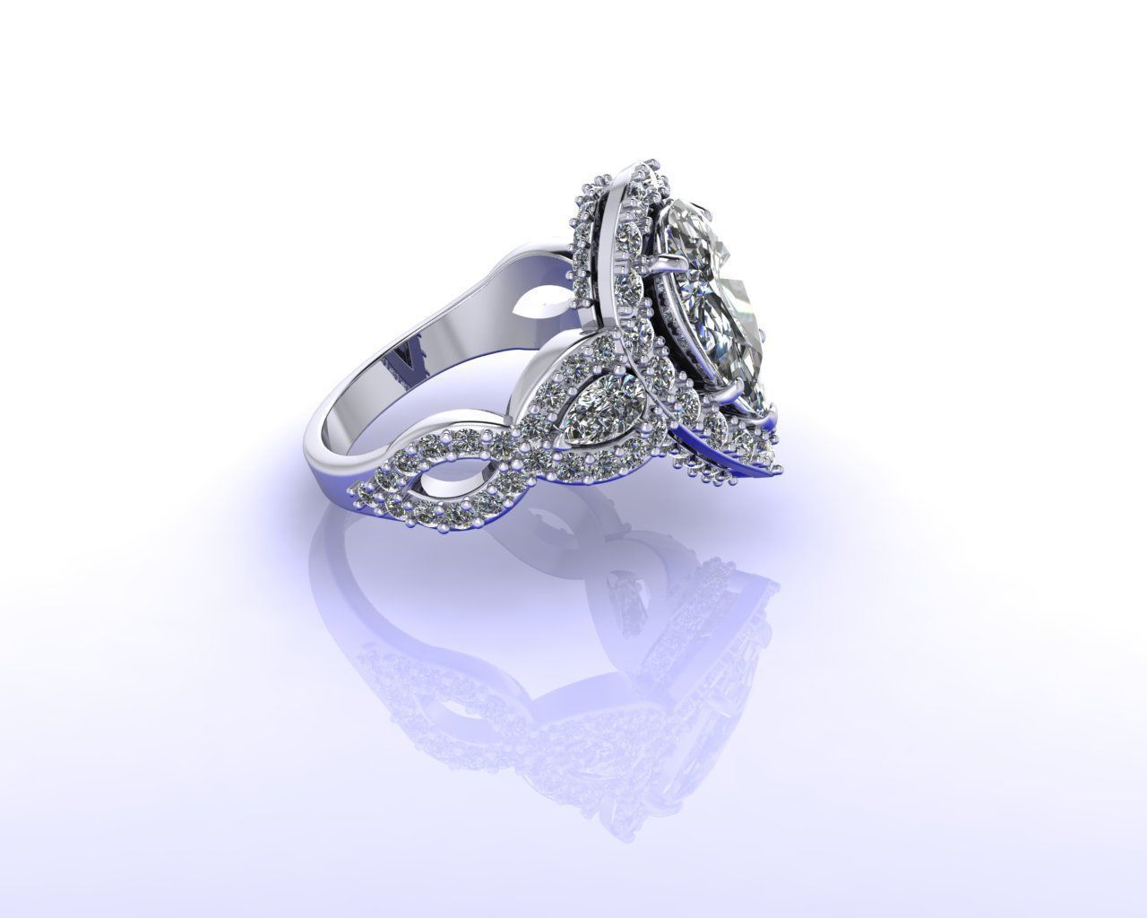 pear shape halo 3D print model_11