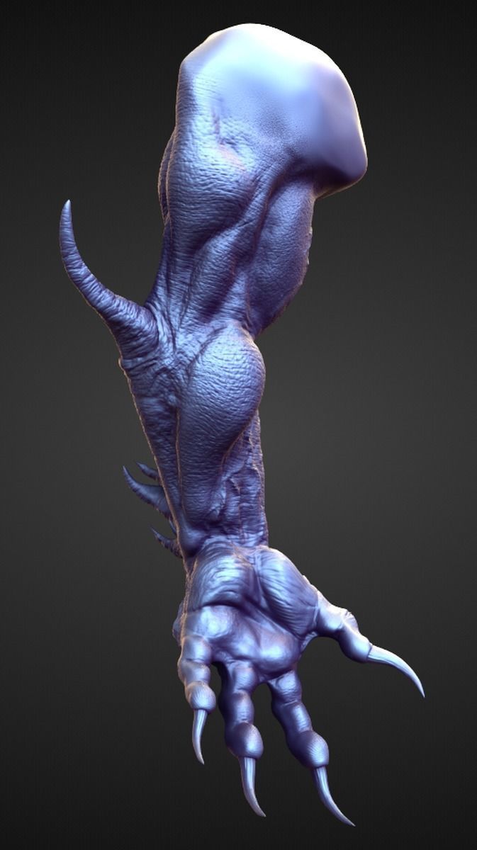 ARM2 high poly sculpt 3D model_1