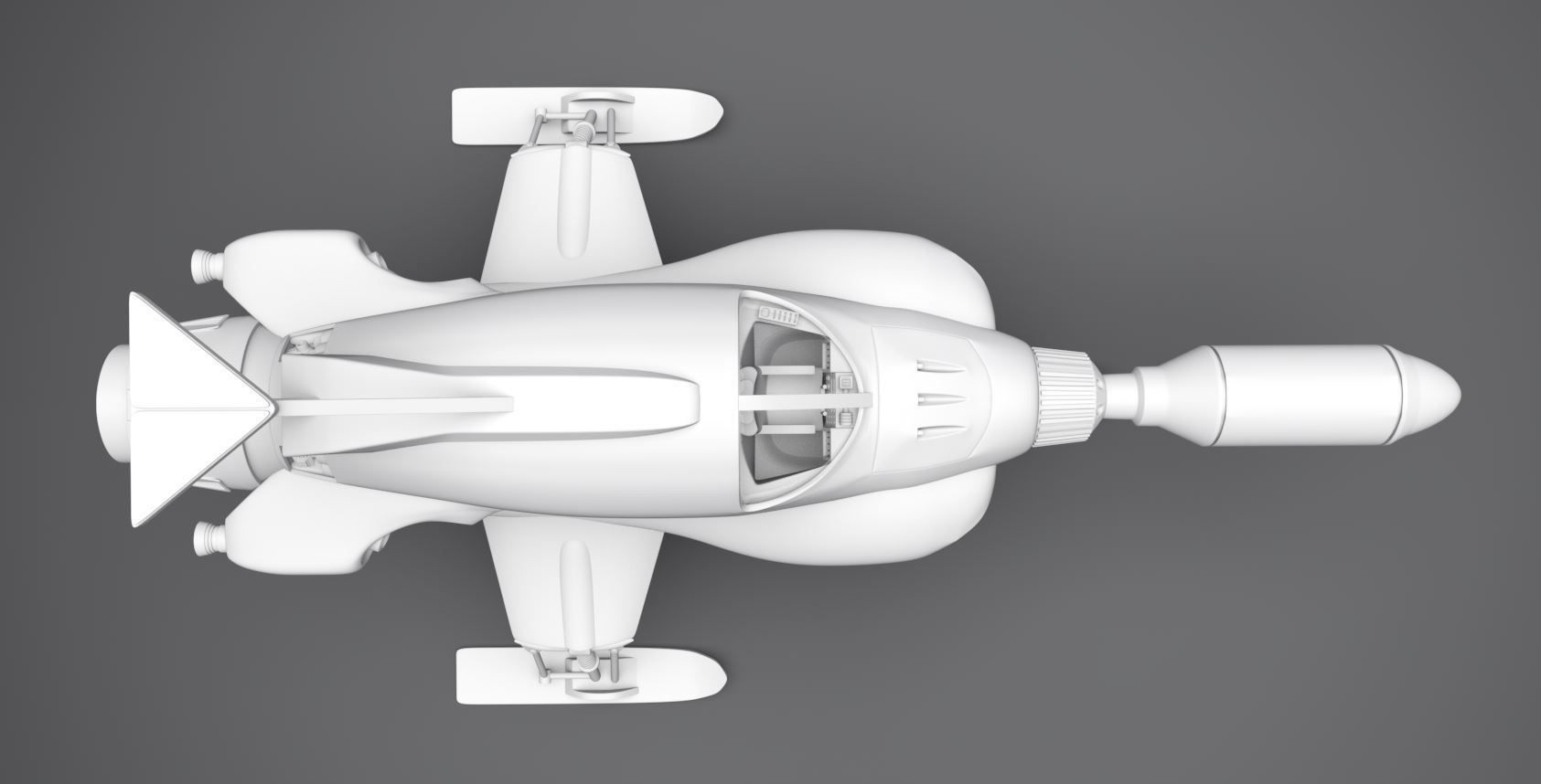 SHADO Interceptor Scale Model 3D Model 3D Printable CGTrader SHADO Interceptor Scale Model 3D Model 3D Printable CGTrader