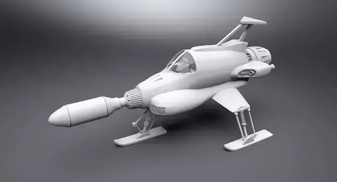 SHADO Interceptor scale model   3D print model