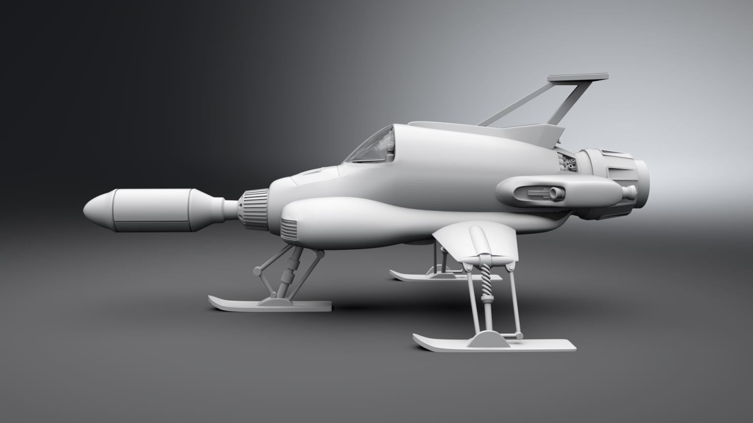 SHADO Interceptor scale model 3D print model_1