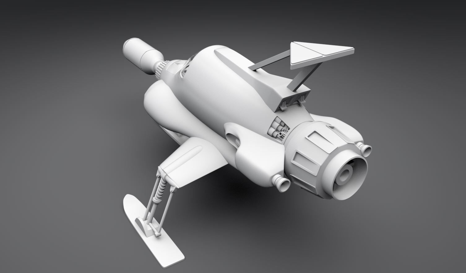 SHADO Interceptor scale model 3D print model_2
