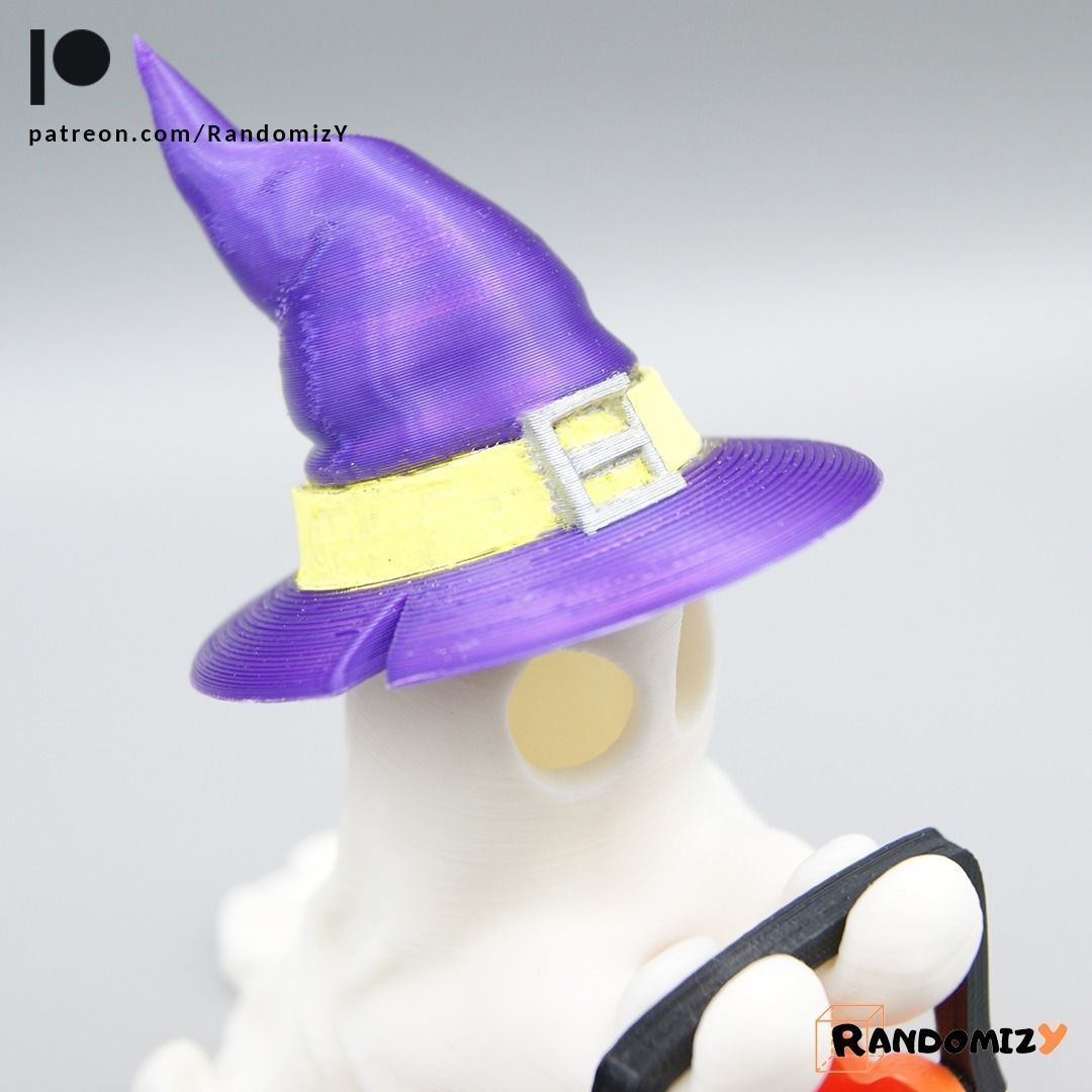 Cute Ghost - Trick or Treat 3D print model_3