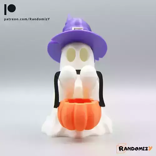 Cute Ghost - Trick or Treat 3D print model