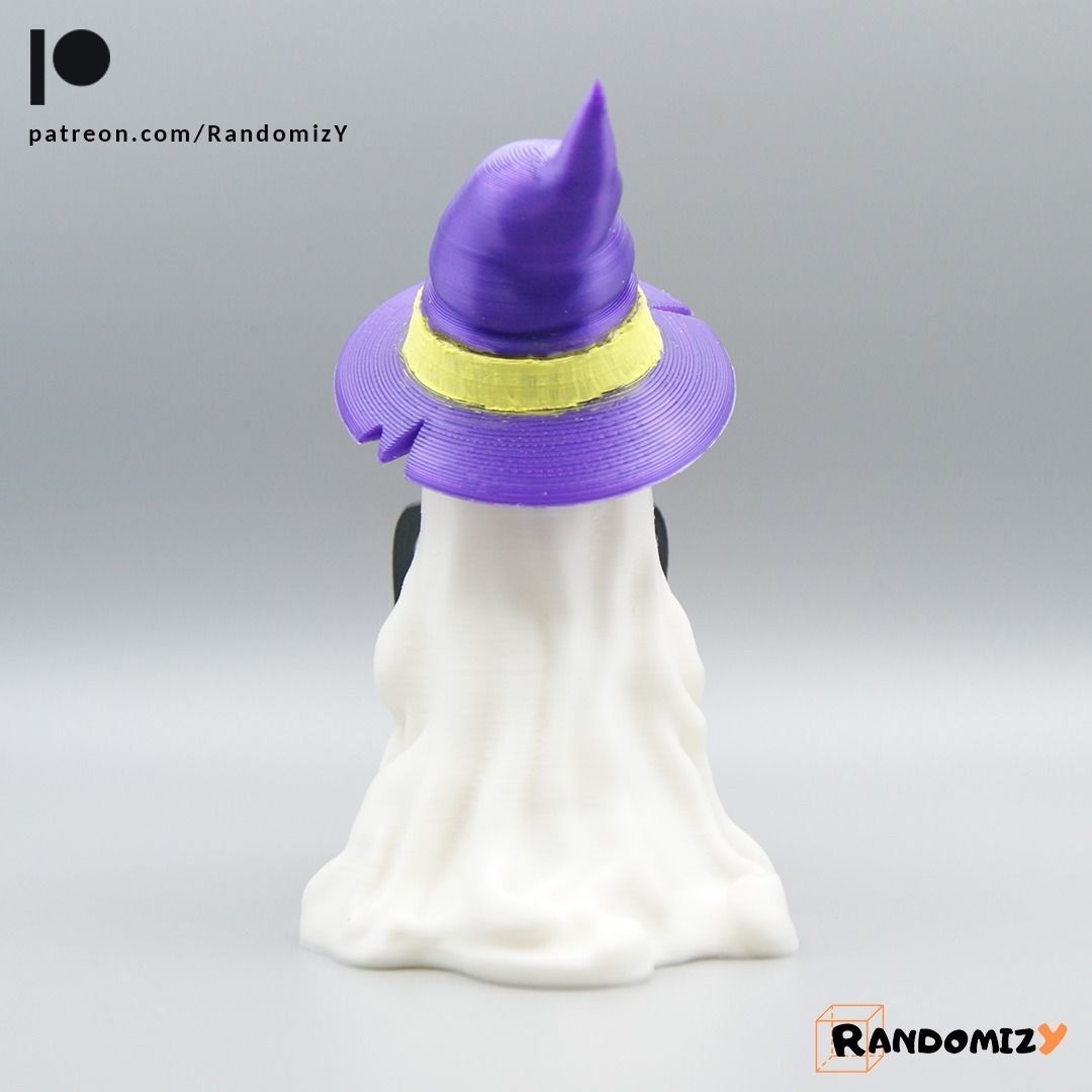 Cute Ghost - Trick or Treat 3D print model_2