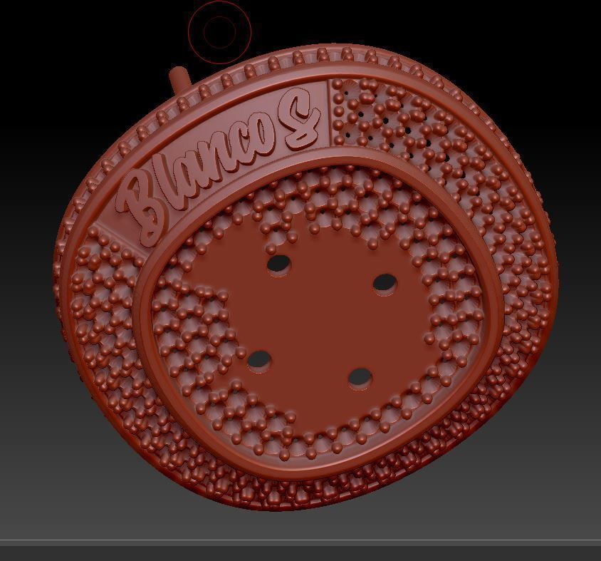 Ring chempion biancos 3D print model_19