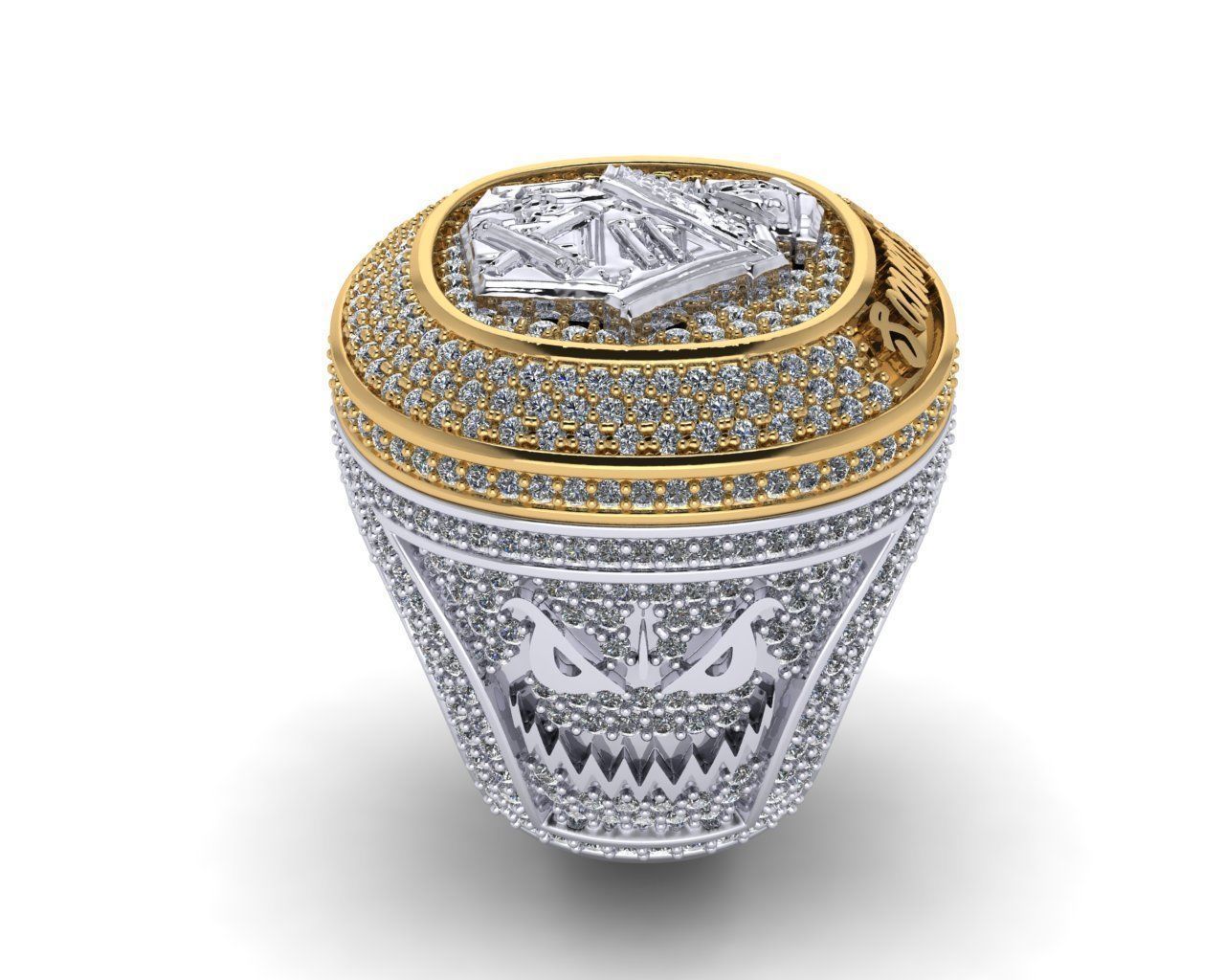 Ring chempion biancos 3D print model_17