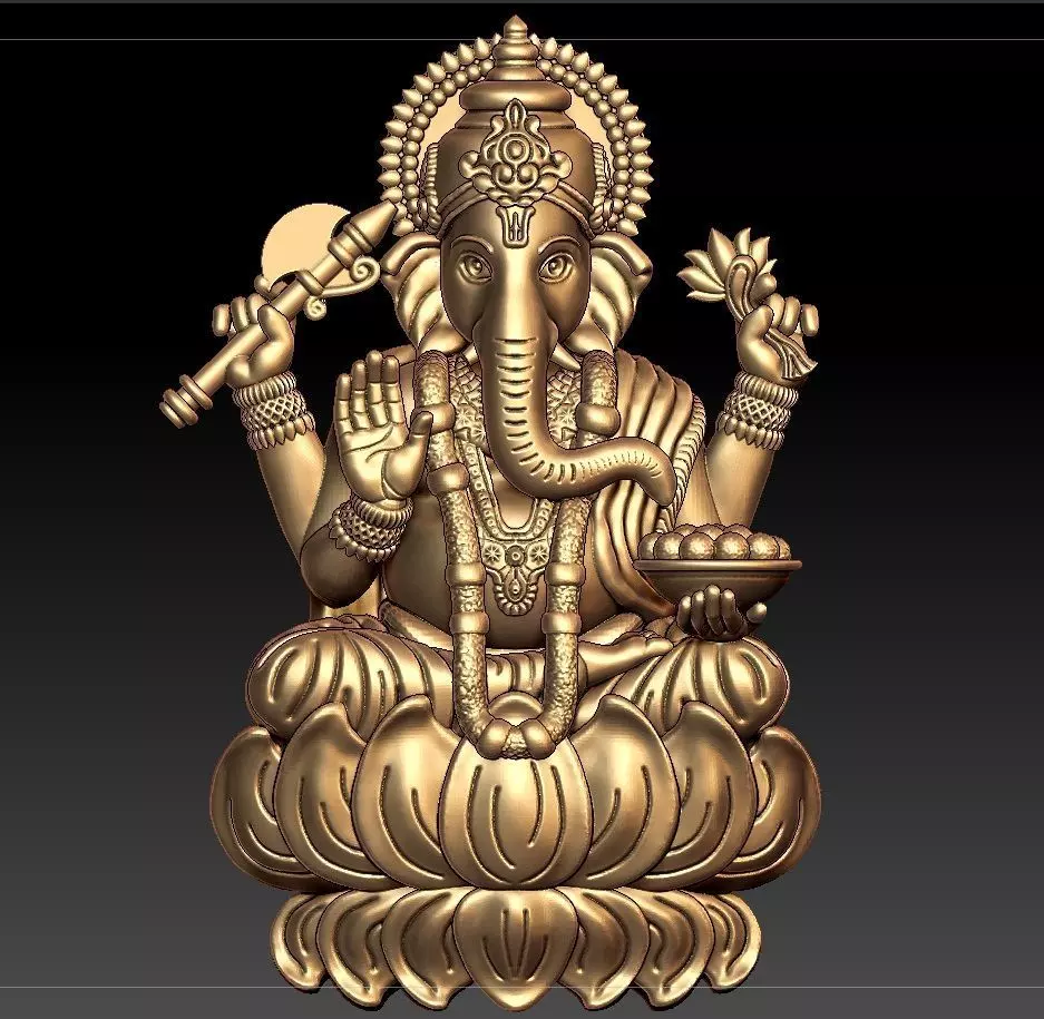 VINAYAGAR PENDENT 3D print model_0