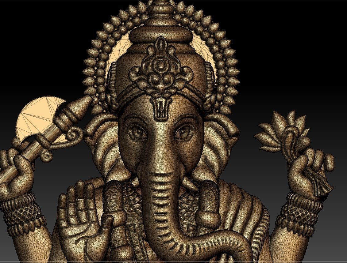 VINAYAGAR PENDENT 3D print model_3