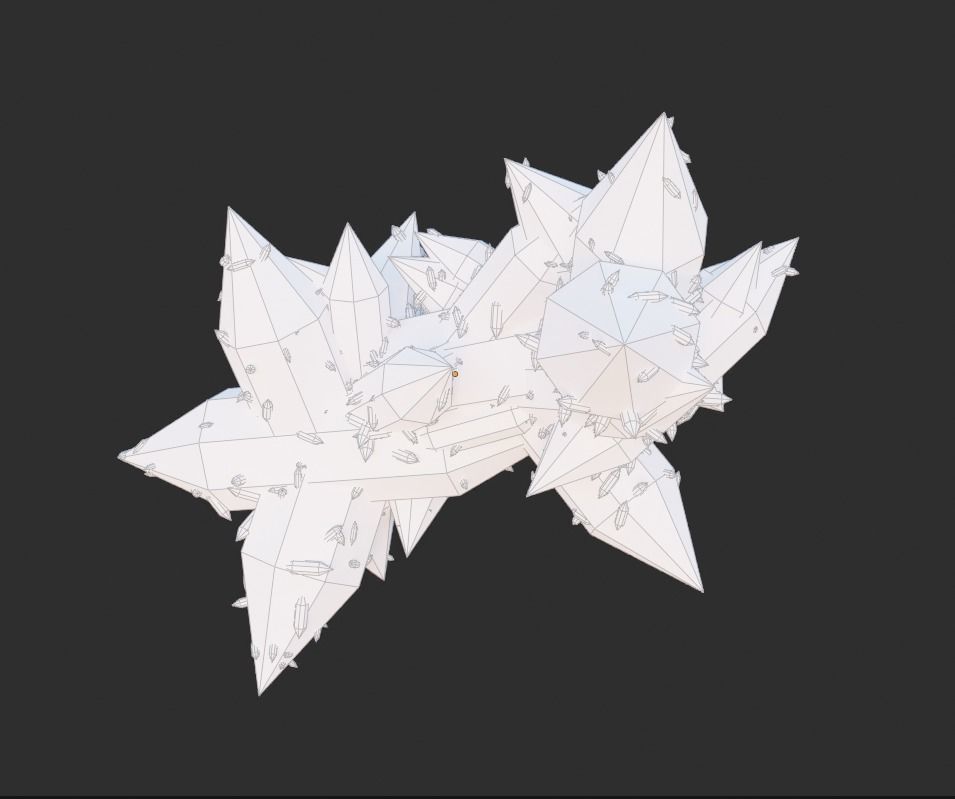 low poly Gameasset8 iceberg with lights Low-poly 3D model_7