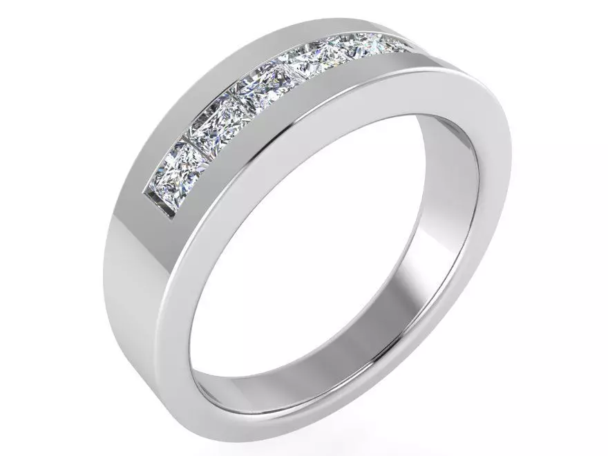 Wedding diamond ring 2973 3D print model 3D print model_0