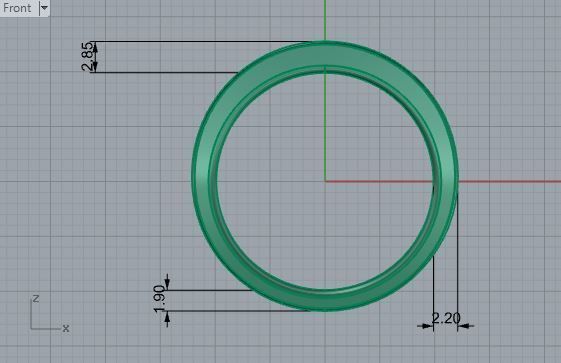 Wedding diamond ring 2973 3D print model 3D print model_5