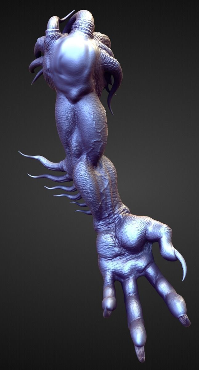 ARM4 high poly sculpt 3D model_1