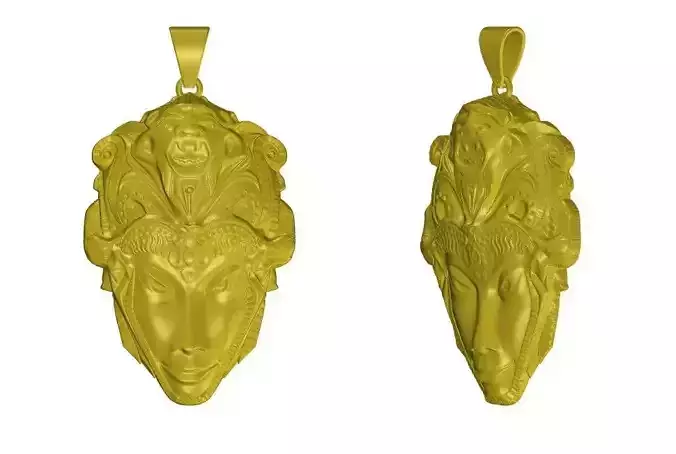 Goddess face Relief Pendant Design For silver jewelry 