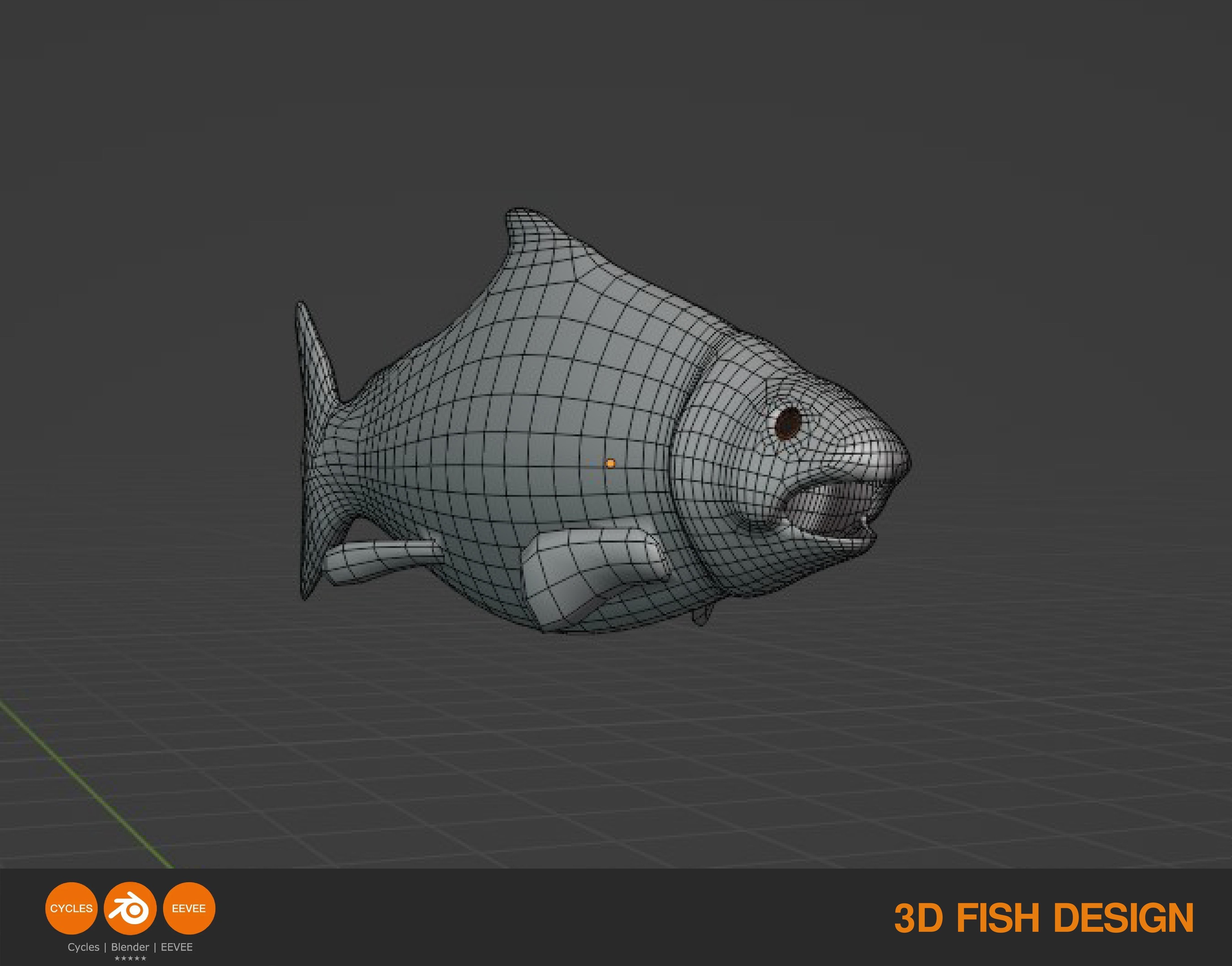 FISH ASSET Low-poly 3D model_4