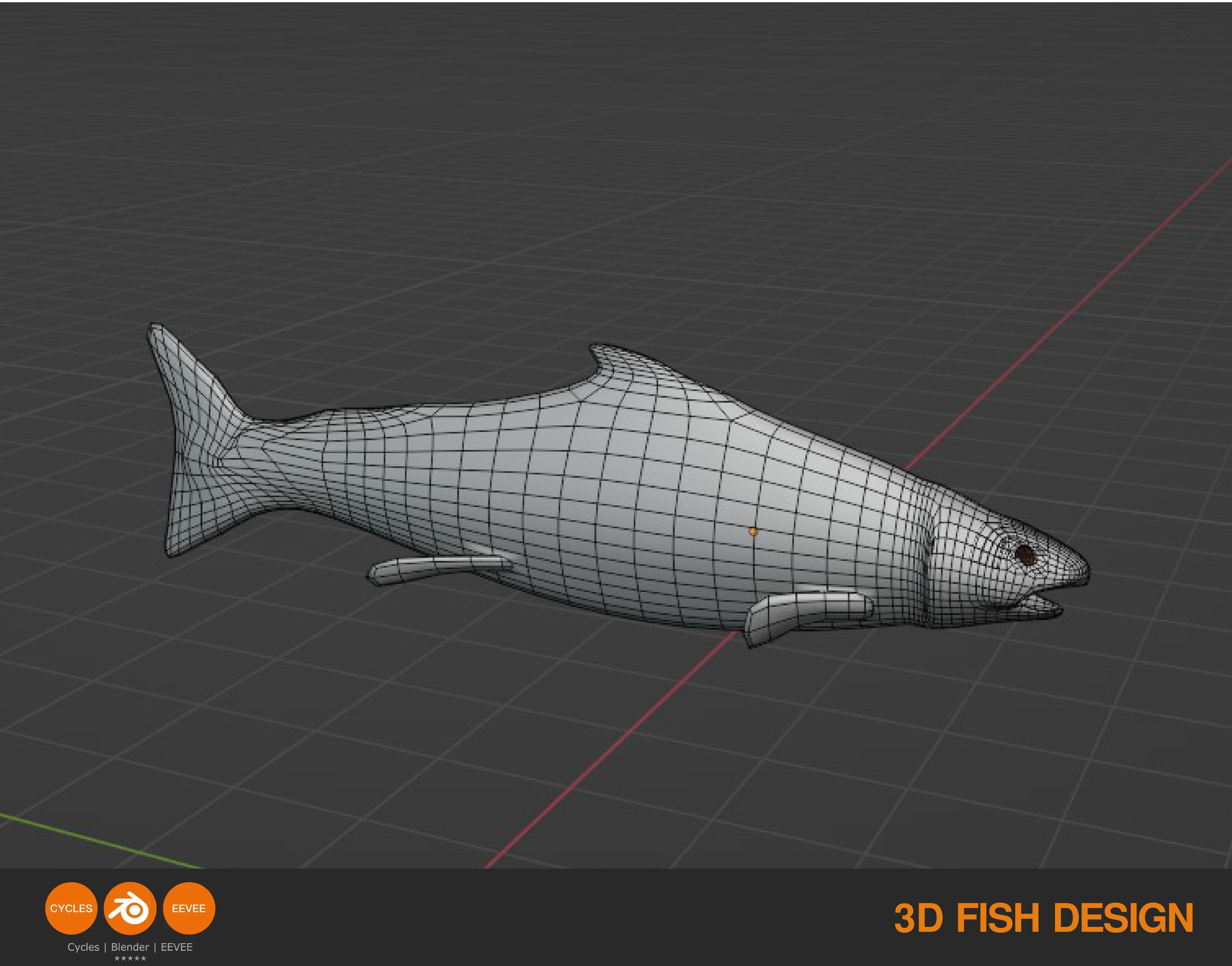 FISH ASSET Low-poly 3D model_7