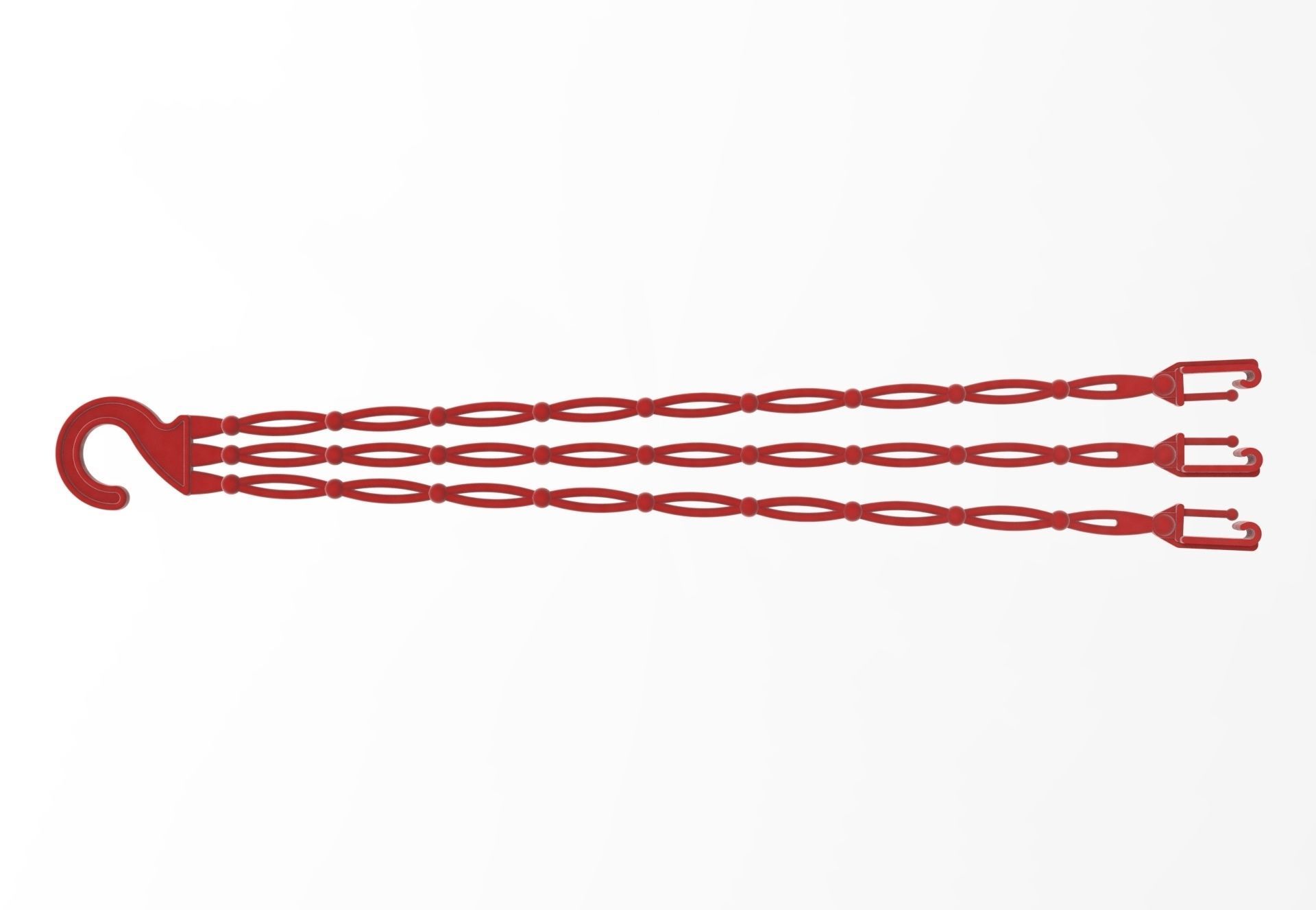 Plastic Hanger for Planters  3D print model_6