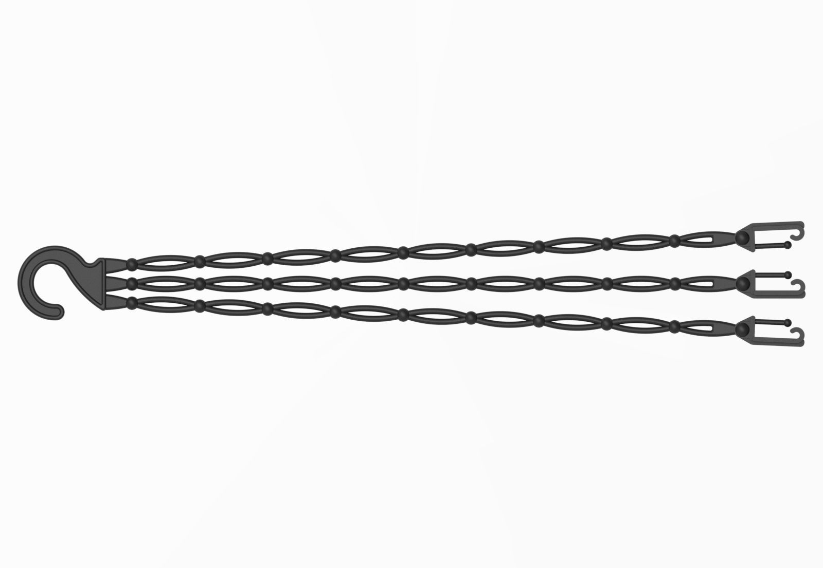 Plastic Hanger for Planters  3D print model_3