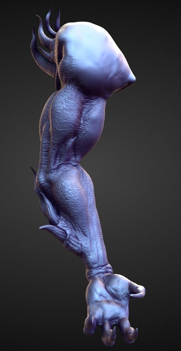 ARM6 high poly sculpt 3D model_1