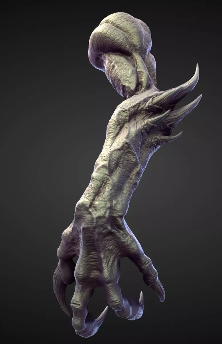 ARM7 high poly sculpt 3D model_0