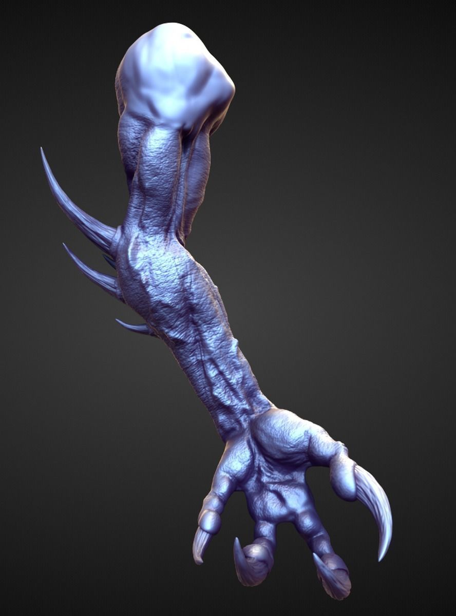 ARM7 high poly sculpt 3D model_1