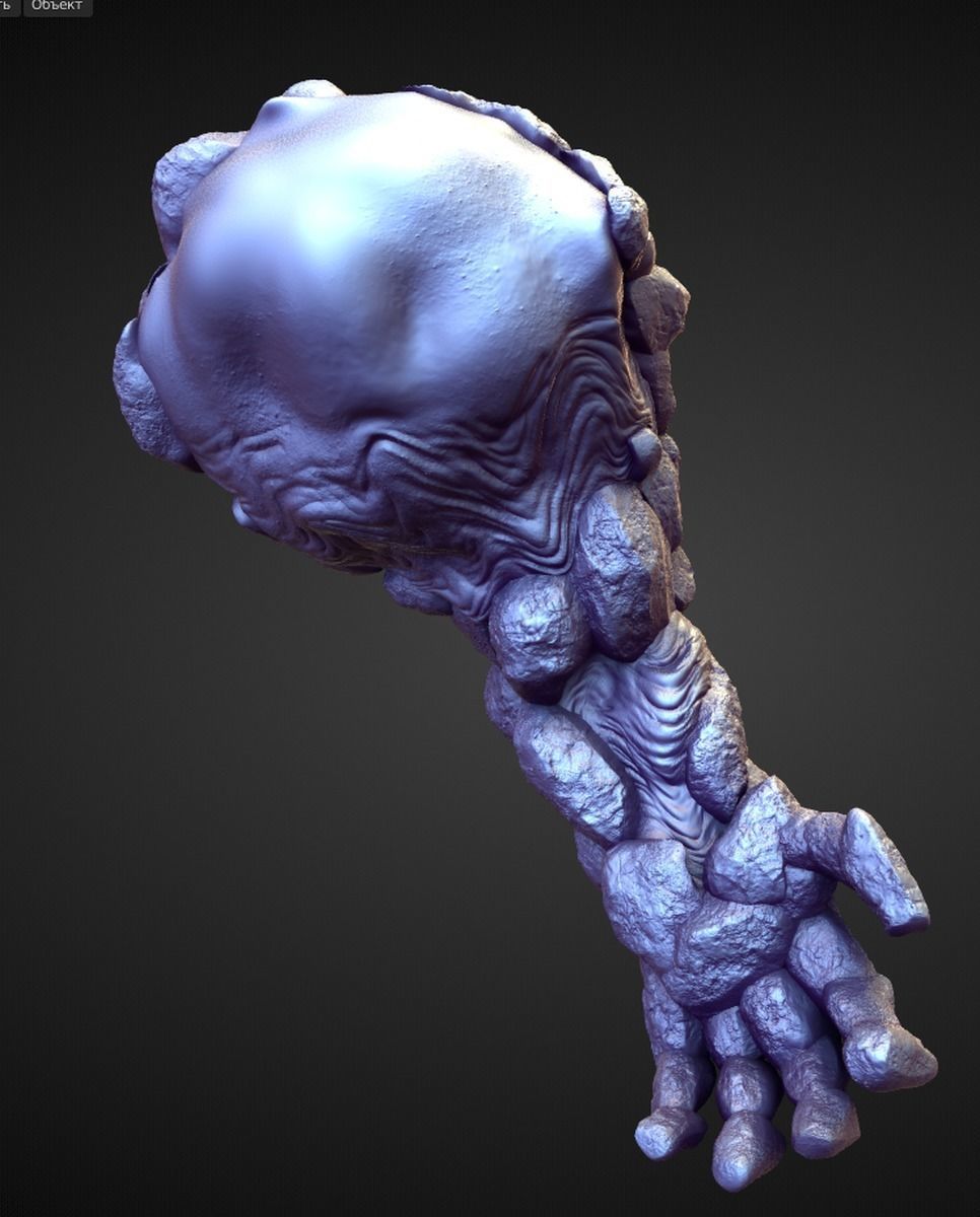 ARM8 high poly sculpt 3D model_1