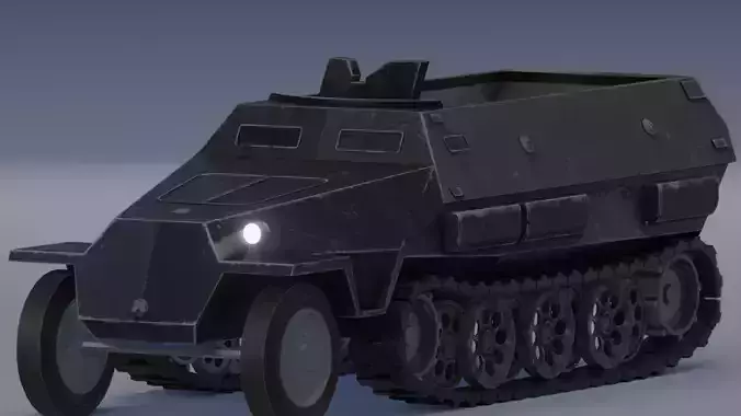 German WW2 Half-Track Military Vehicle - SD KFZ 251