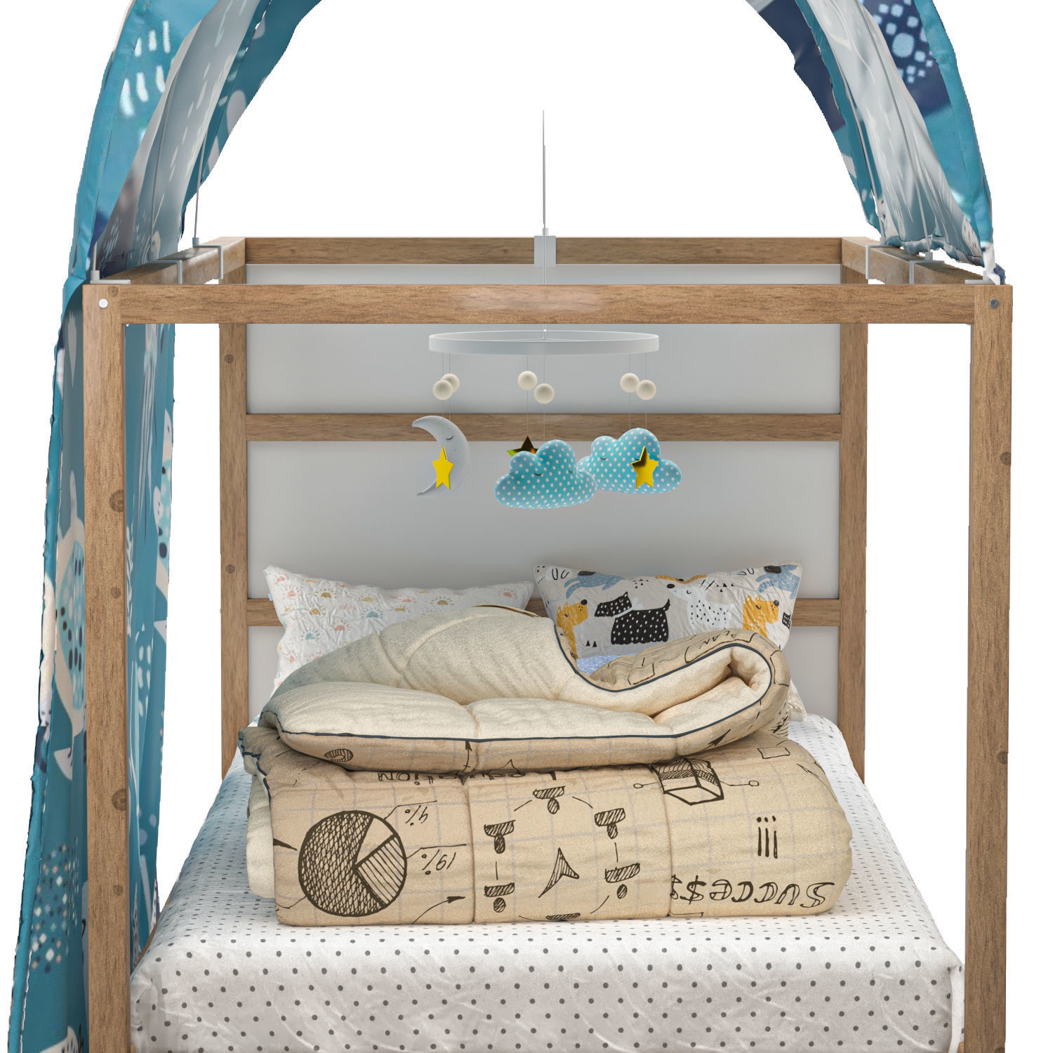 IKEA KURA Tent Bed 3D model_8