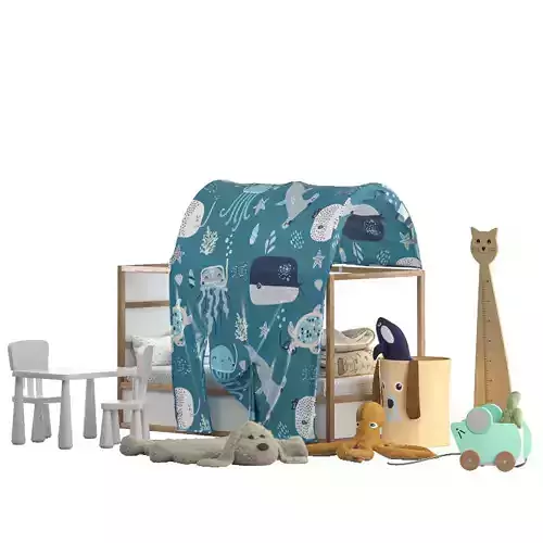 IKEA KURA Tent Bed 3D model