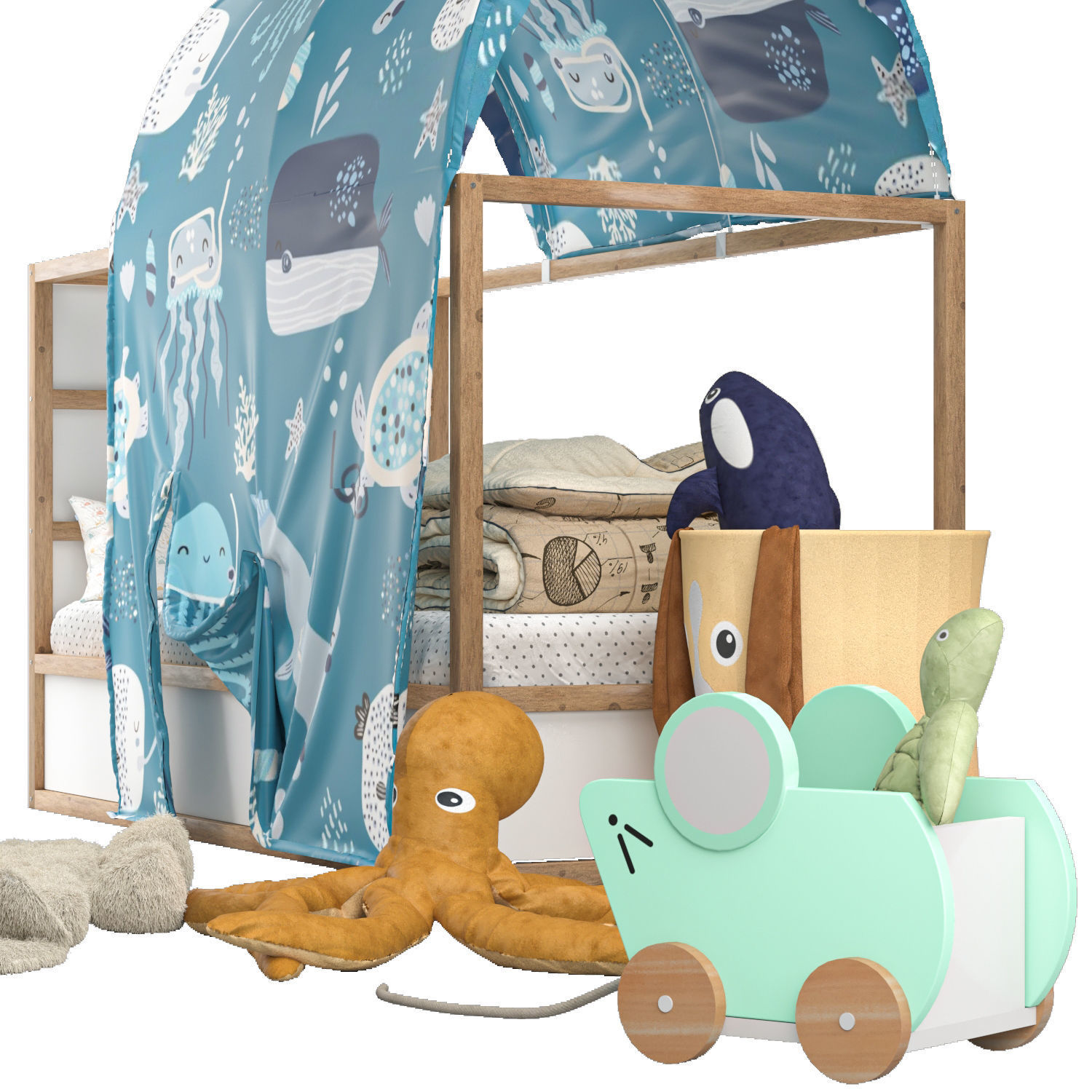 IKEA KURA Tent Bed 3D model_9