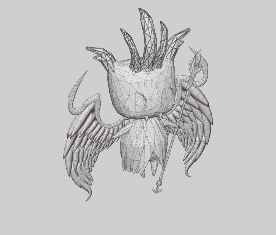 low poly Gameasset9 iceberg with glow in middle Low-poly 3D model_6