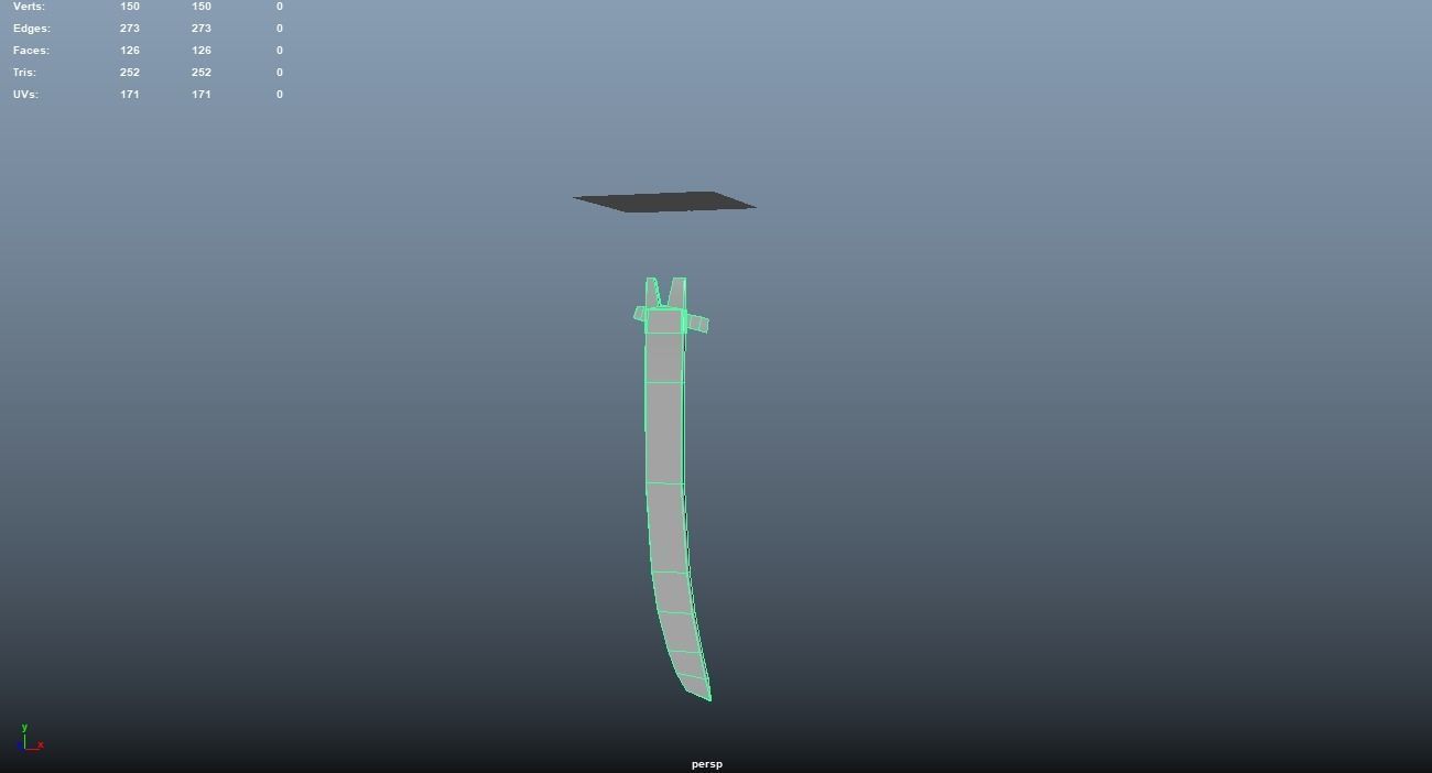 Persian Warrior Low-poly 3D model_19