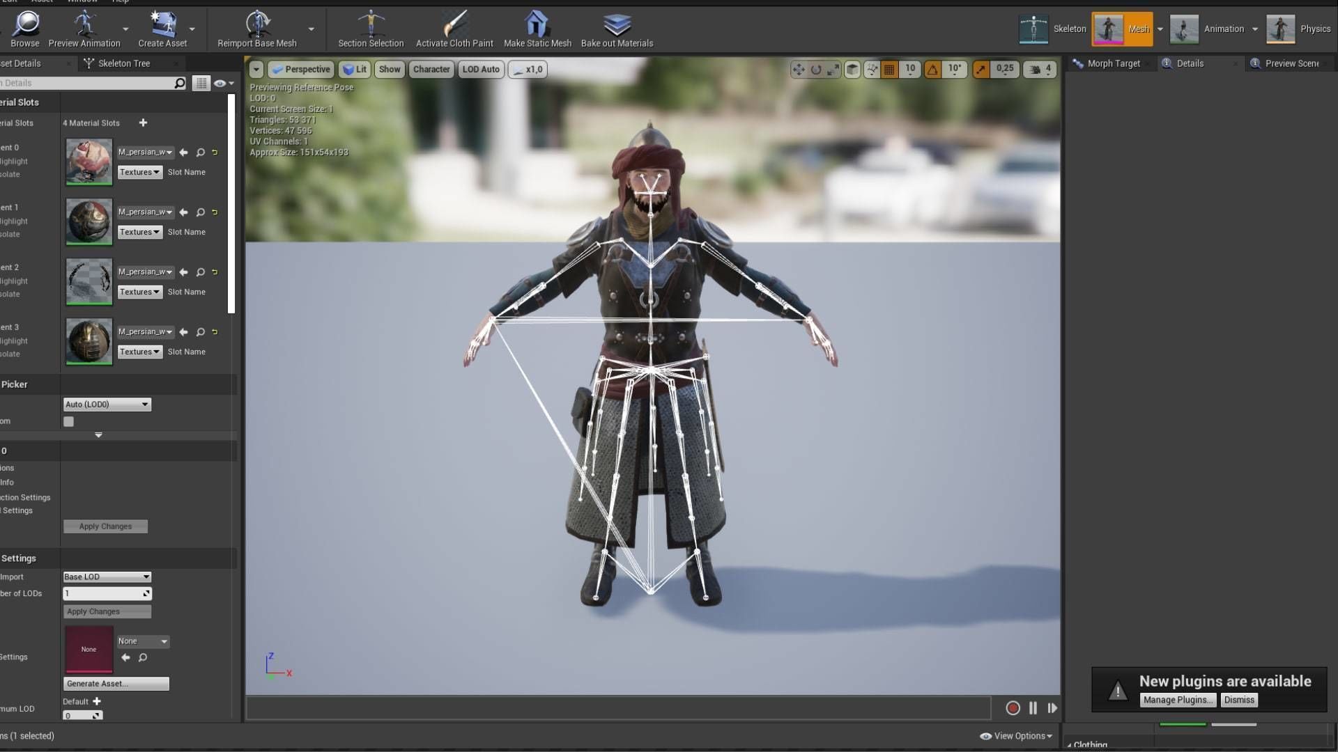 Persian Warrior Low-poly 3D model_16