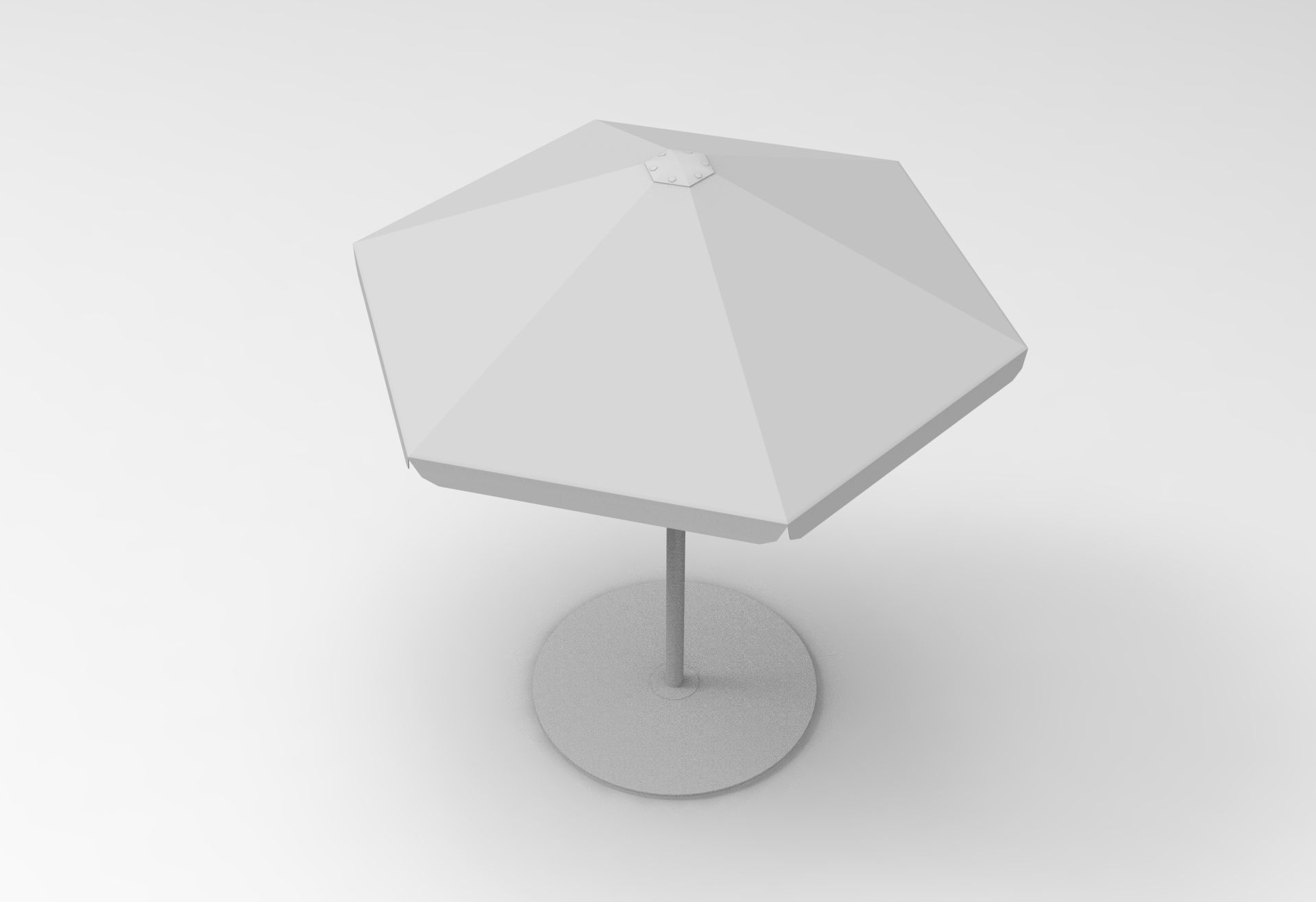 Four Seasons Parasol Low-poly 3D model_8