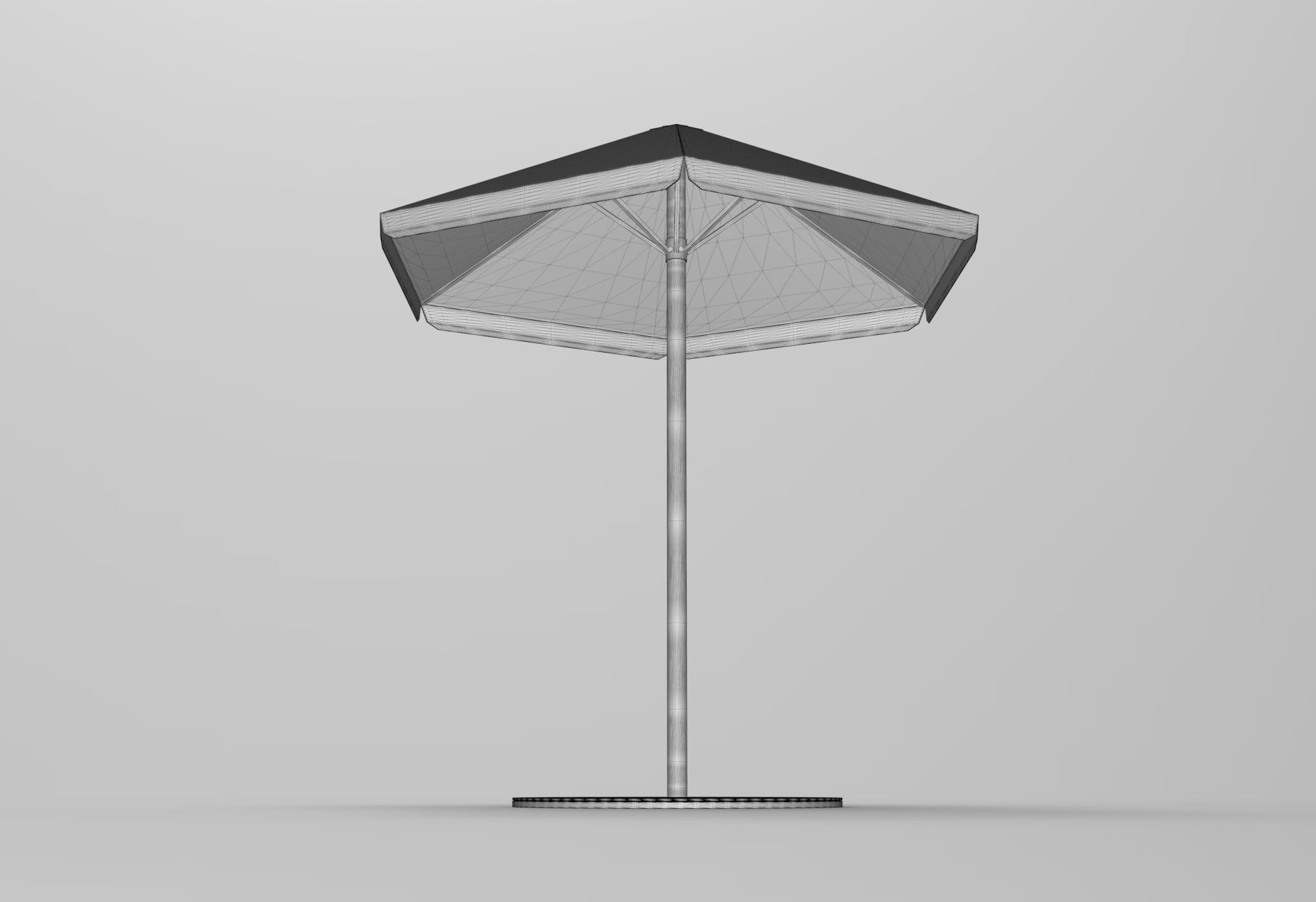 Four Seasons Parasol Low-poly 3D model_6