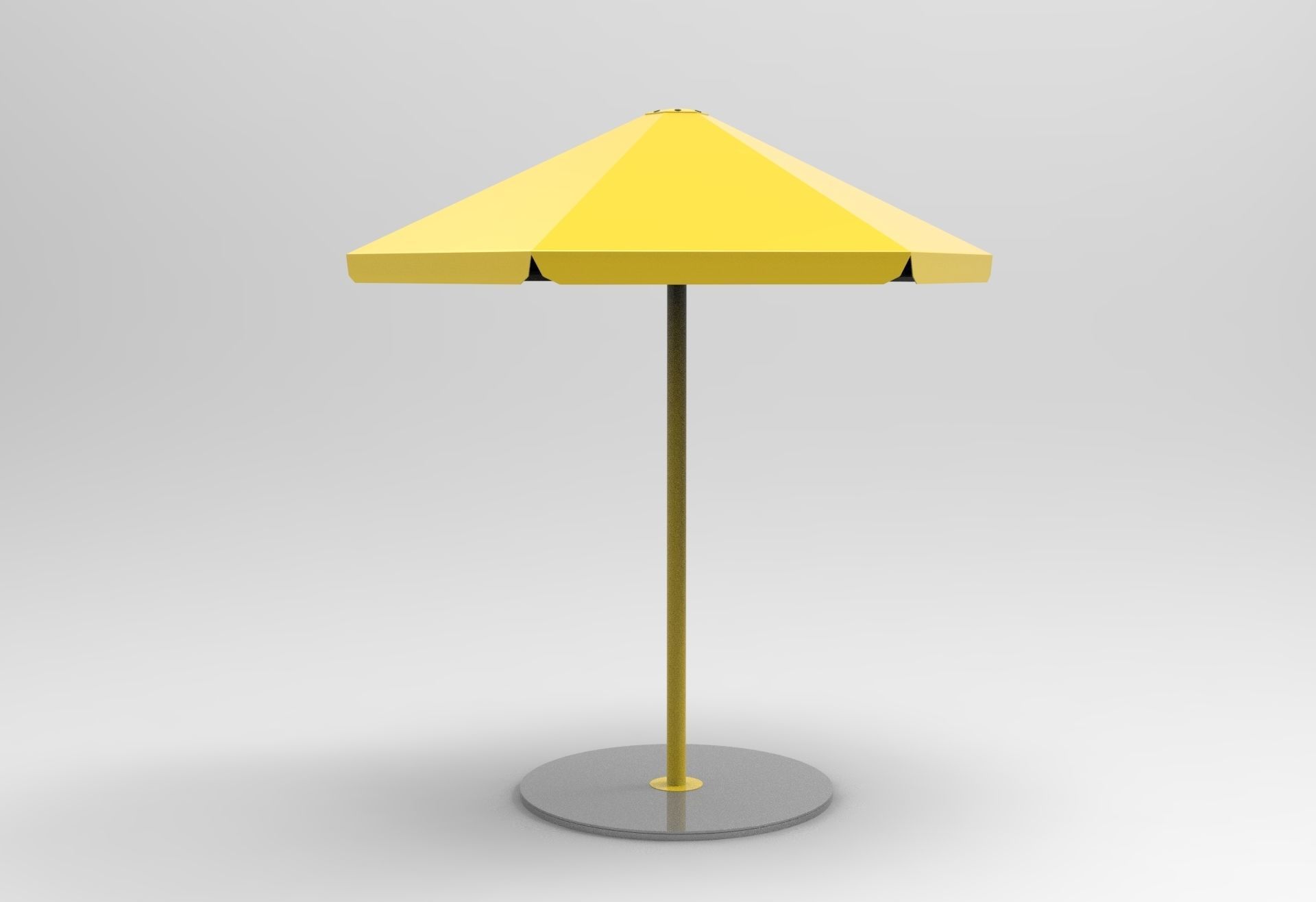 Four Seasons Parasol Low-poly 3D model_4