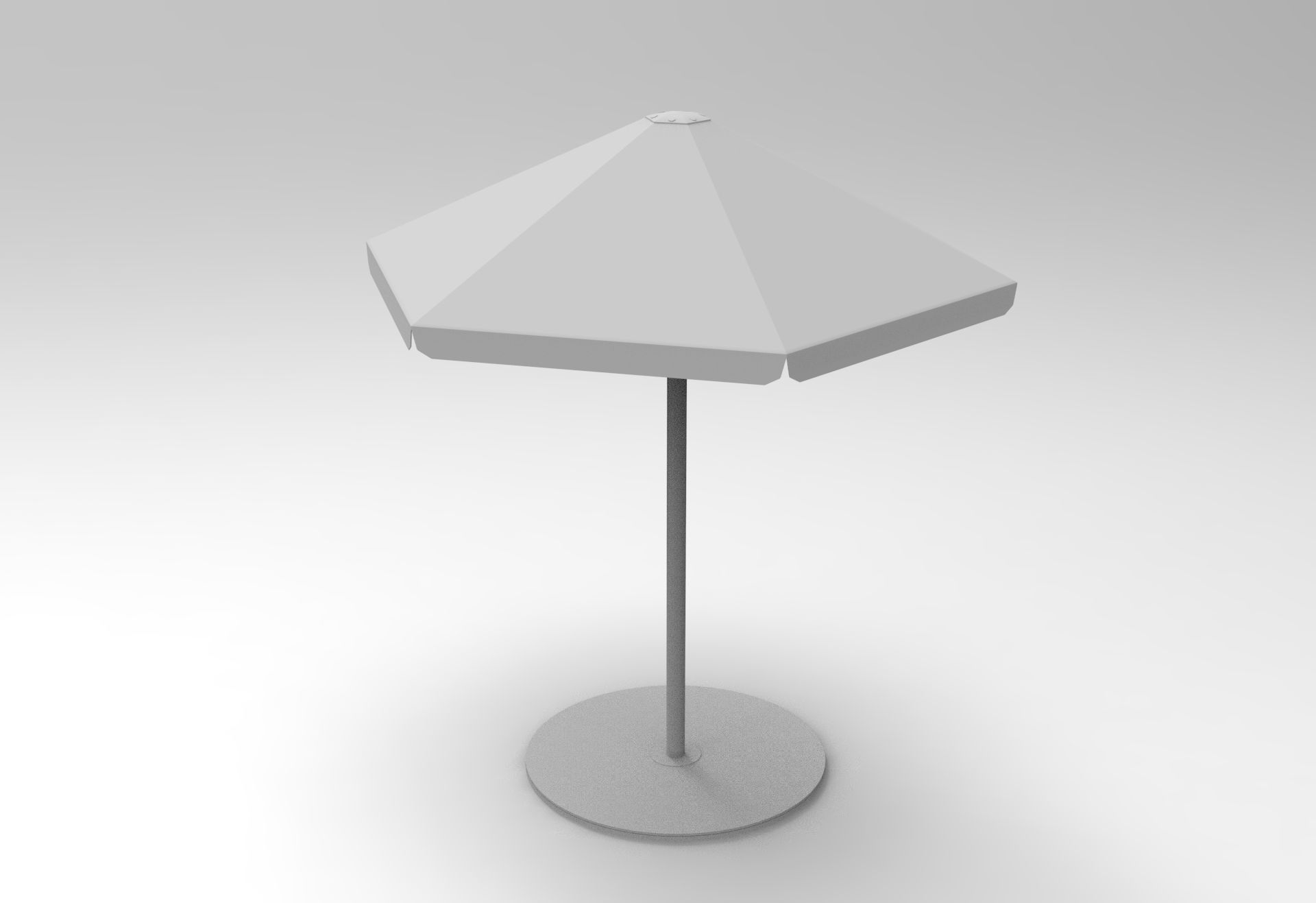 Four Seasons Parasol Low-poly 3D model_7