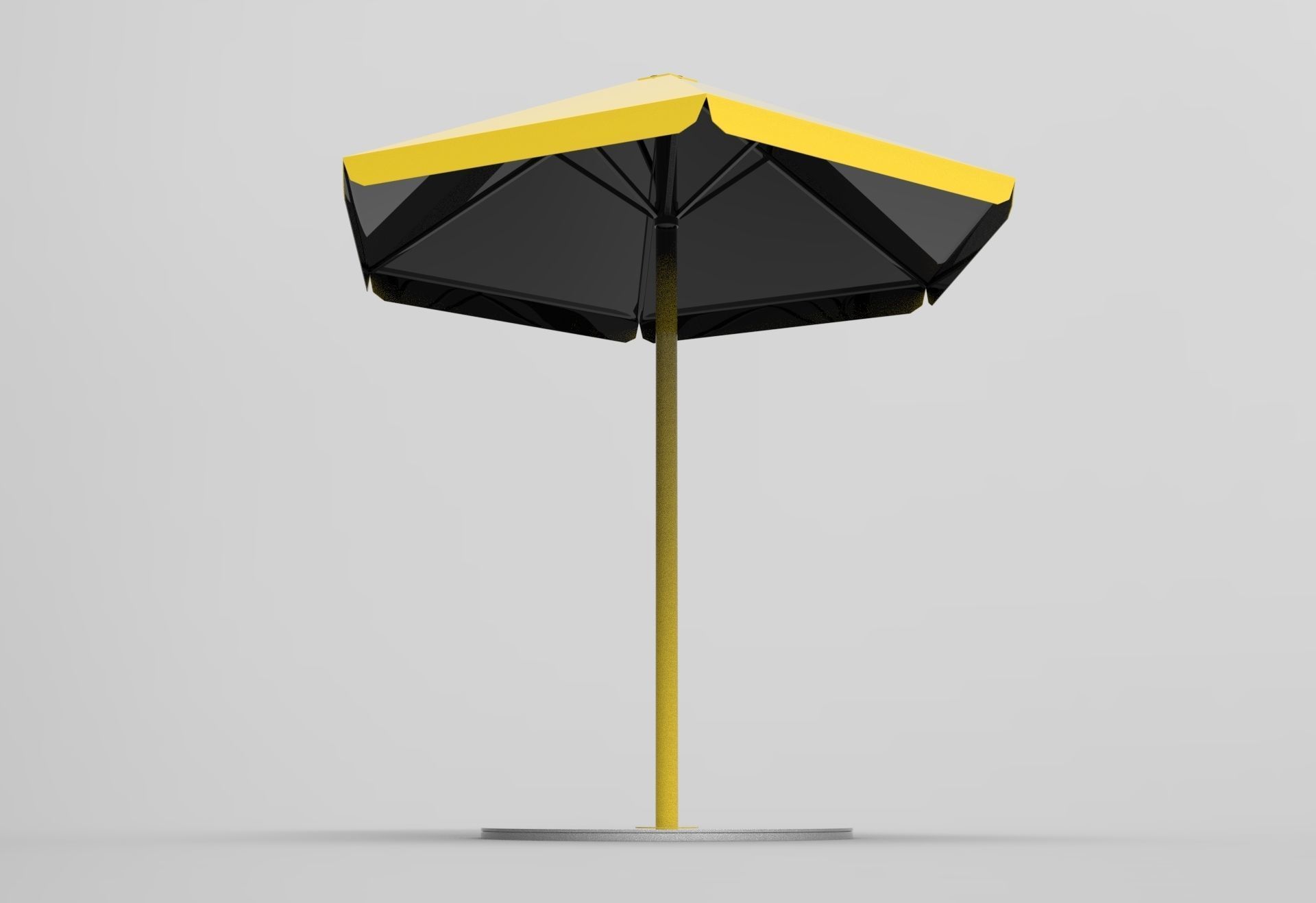 Four Seasons Parasol Low-poly 3D model_2