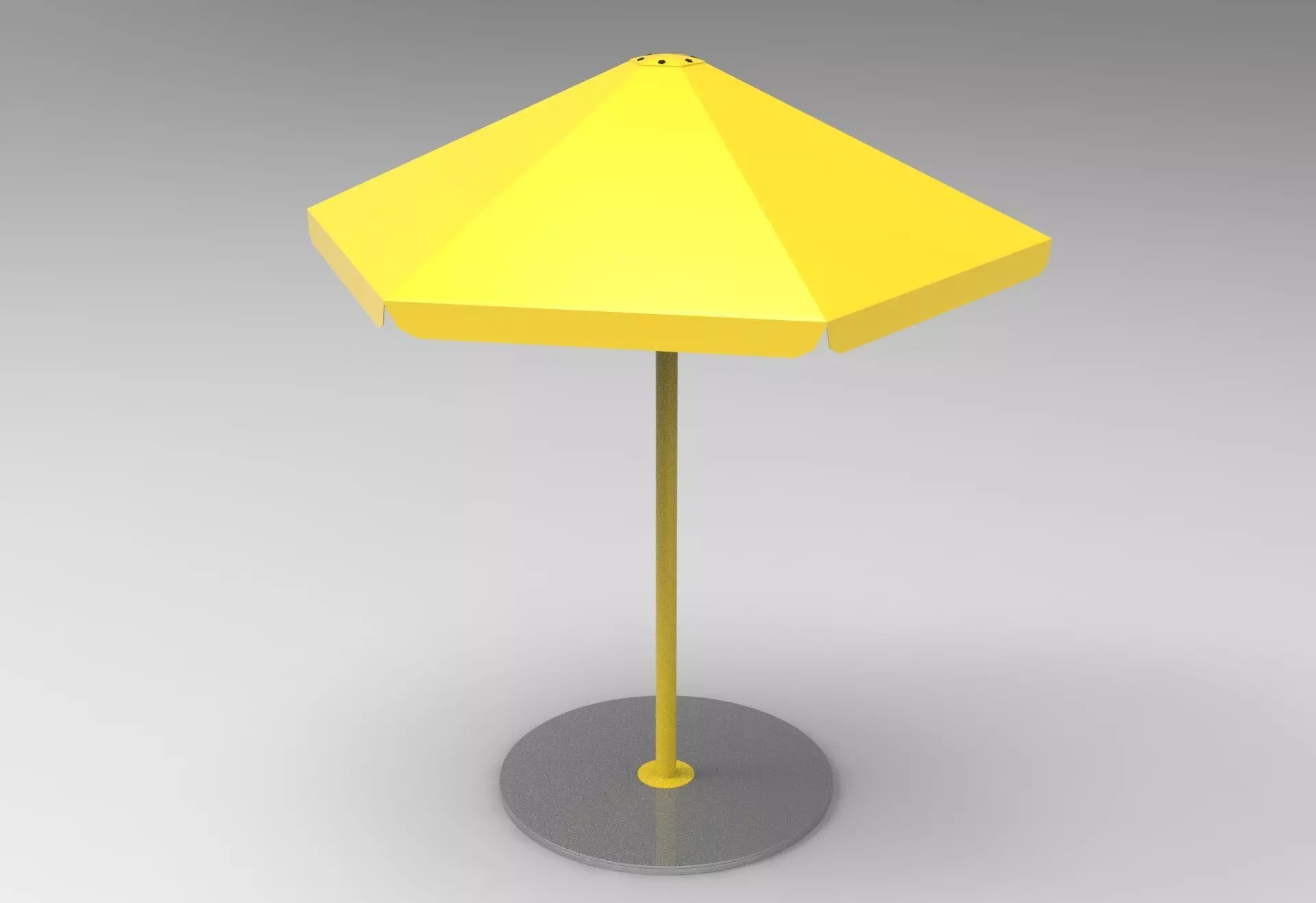 Four Seasons Parasol Low-poly 3D model_0