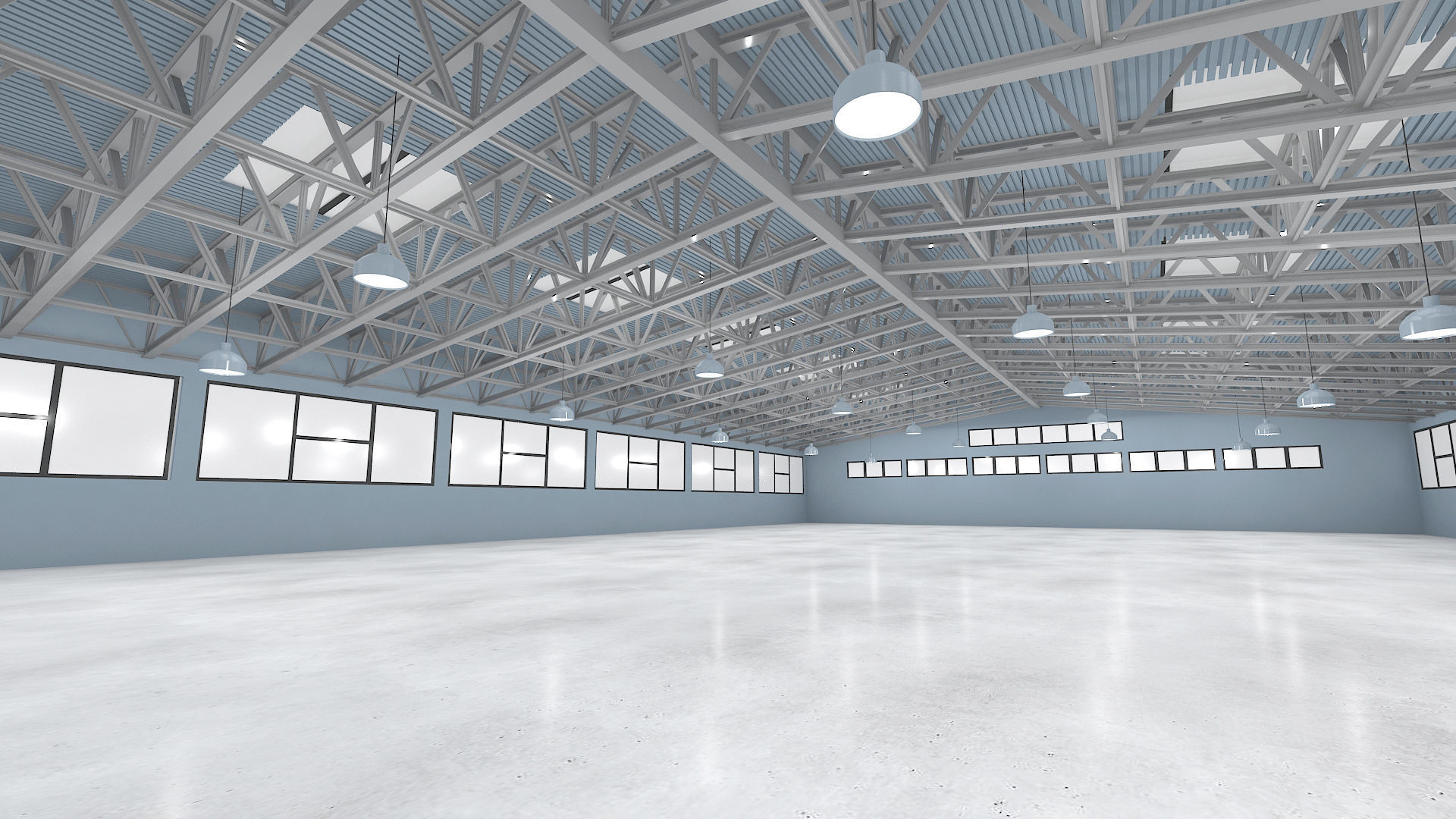 Warehouse industrial building 3D model_5