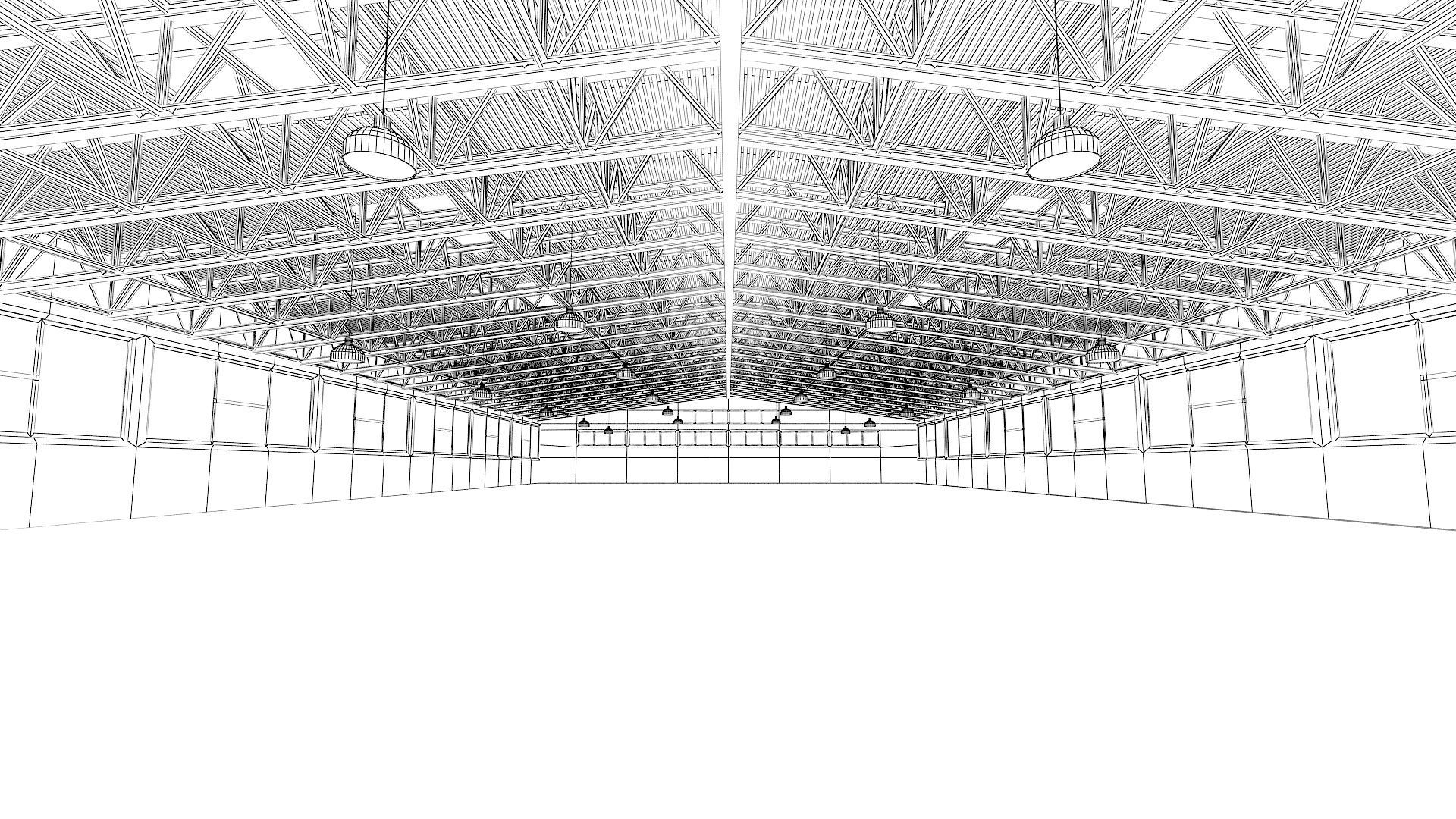 Warehouse industrial building 3D model_13