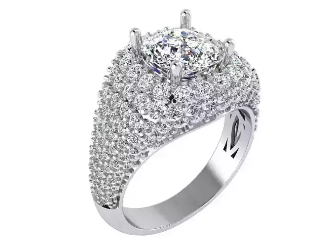 Gingerbread diiamond ring 2980 3D print model 