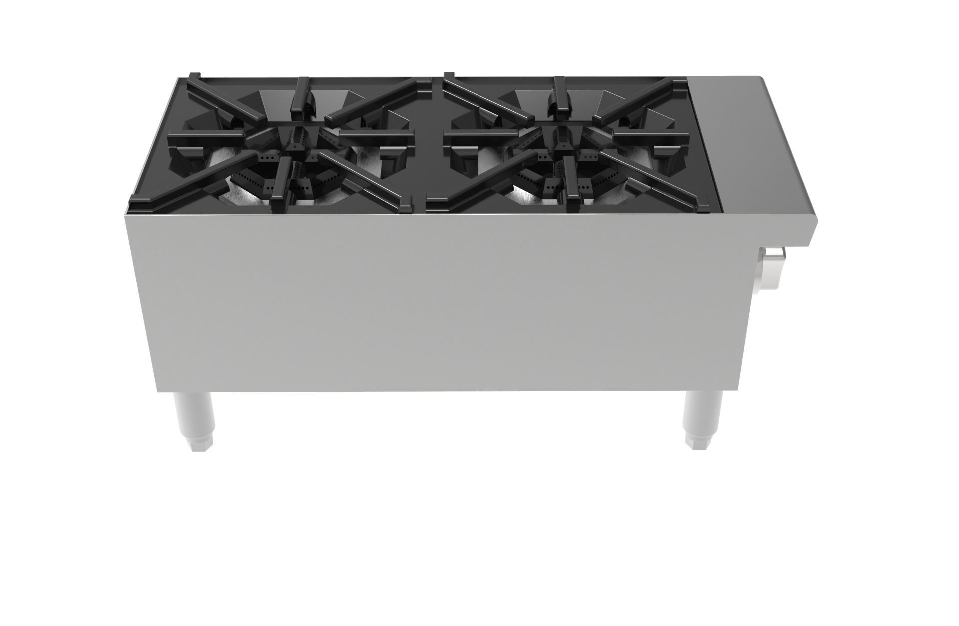 2 Burner Hot Plate 3D model_11
