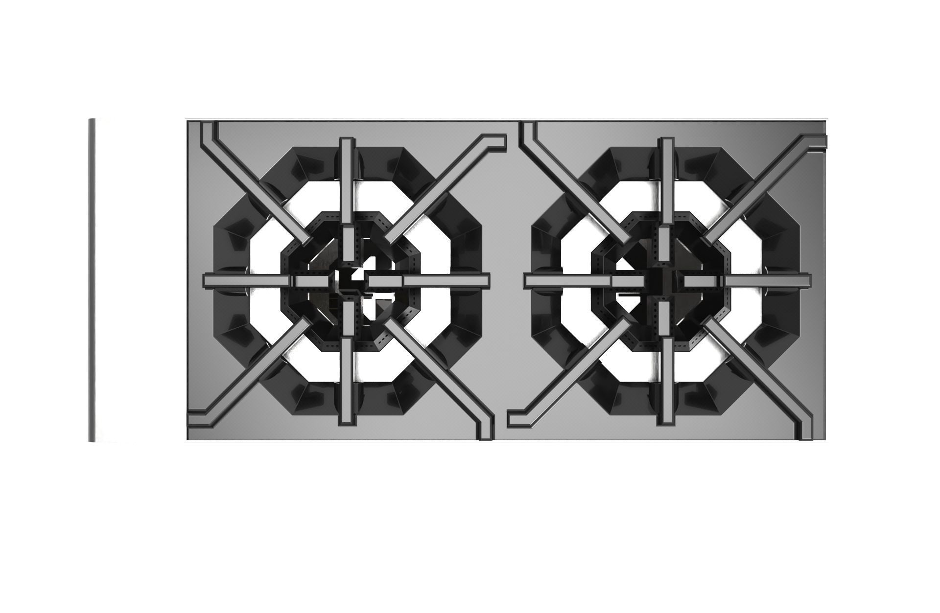 2 Burner Hot Plate 3D model_4