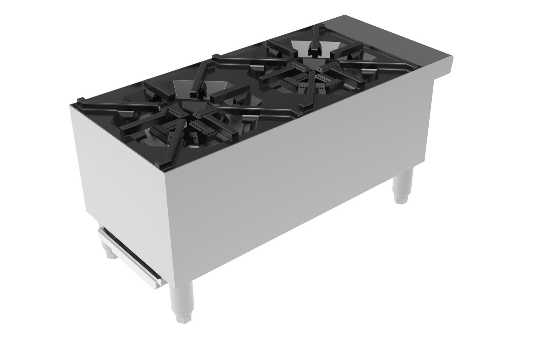 2 Burner Hot Plate 3D model_10