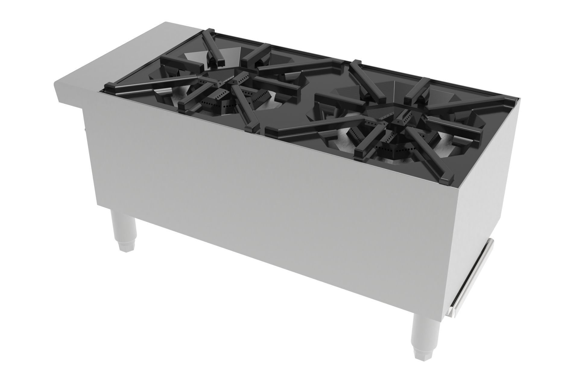 2 Burner Hot Plate 3D model_6