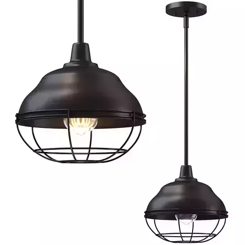 Levi 10 Industrial Farmhouse Iron LED Pendant - Jonathan Y