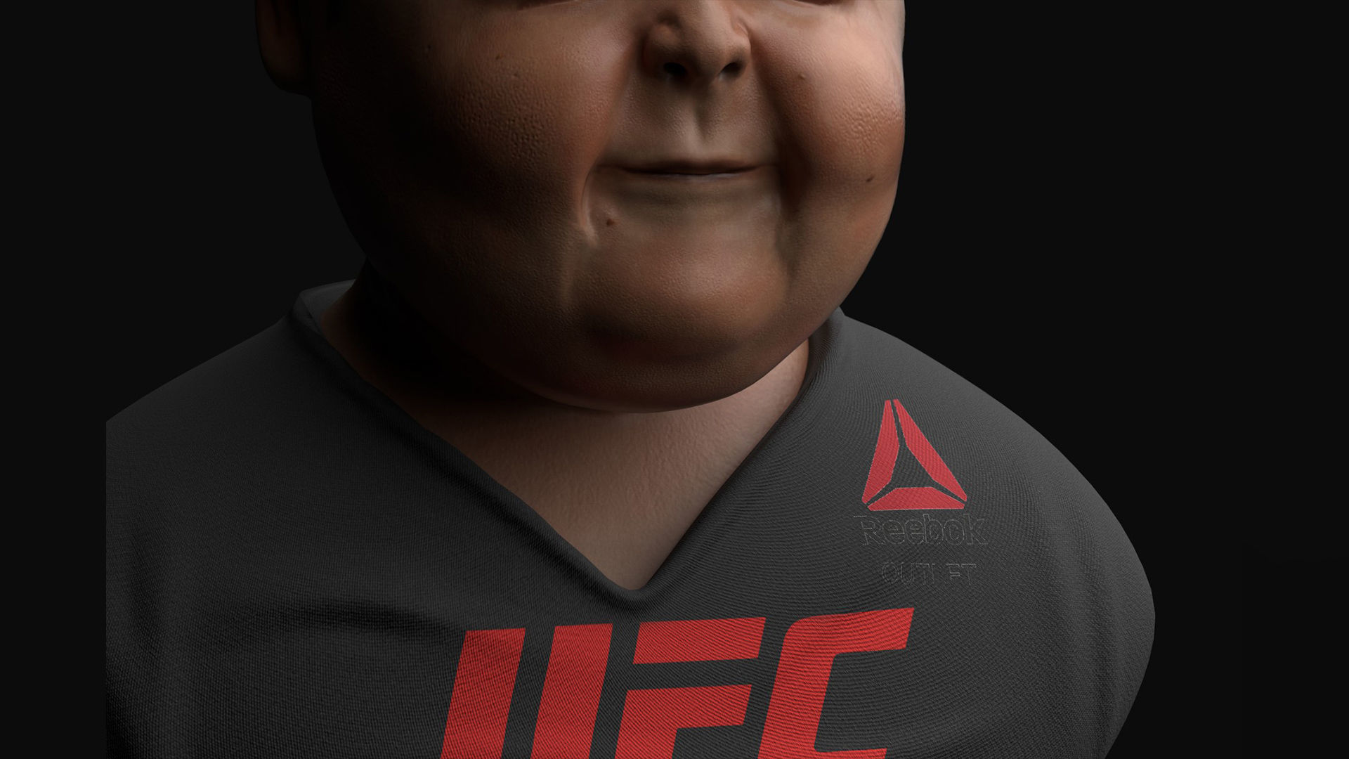 Hasbulla ufc bust 3D model_3