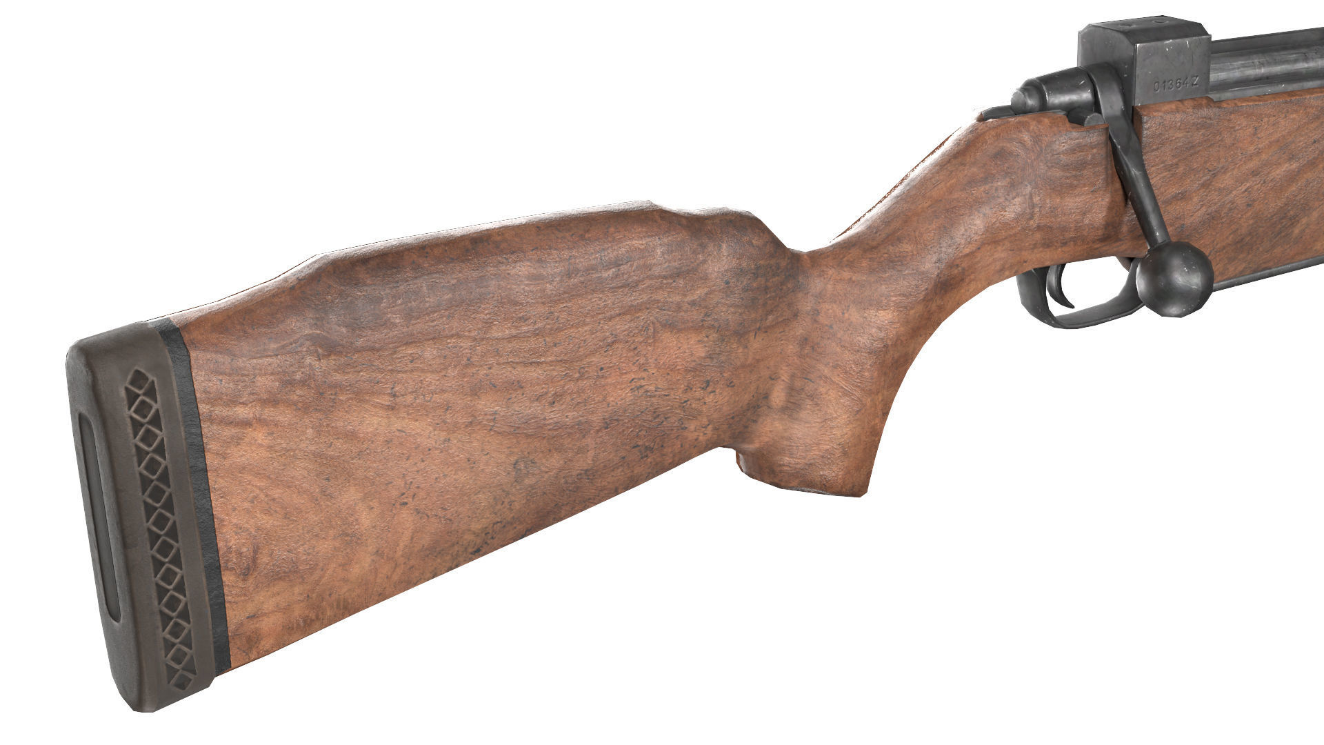 MILITARY Game Ready Elmech EM-992 Croatian Sniper Rifle Low-poly 3D model_8