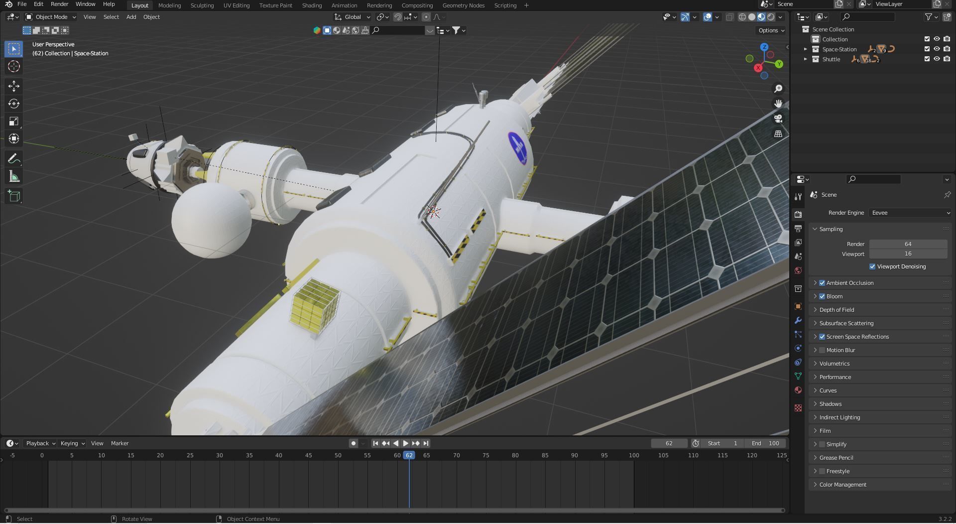 Space Pack Low-poly 3D model_16